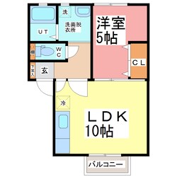 ＣＯＣＯＷＡ松本の物件間取画像